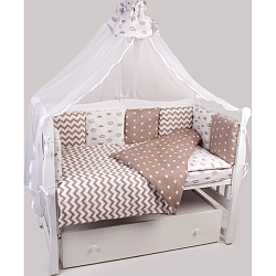 Бортик в кроватку AmaroBaby Royal Baby, 12 подушек, бязь
