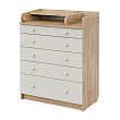 Детский комод Атон MAKS ЛДСП 800/5 с органайзером - Фото