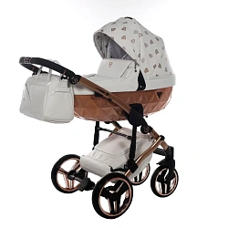 Детская коляска Junama Glow V2 3 в 1 на медной раме Детская коляска Junama Glow V2 3 в 1 на медной раме