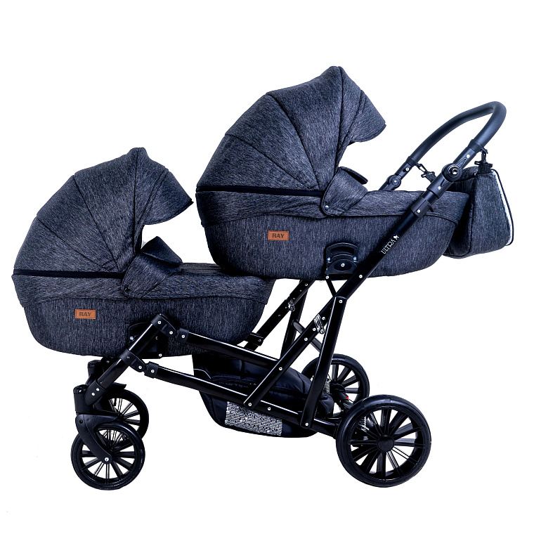 Детская коляска для двойни Ray Ultra Duo 2 в 1