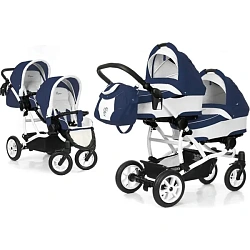 Детская коляска для двойни Esspero Duetto 2 в 1, шасси White Детская коляска для двойни Esspero Duetto 2 в 1, шасси White