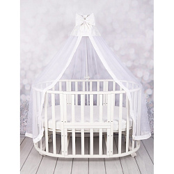 Балдахин с рюшем для кроватки AmaroBaby Moonlight 150x300 см Балдахин с рюшем для кроватки AmaroBaby Moonlight 150x300 см