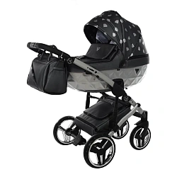 Детская коляска Junama Glow V2 2 в 1 на серебряной раме