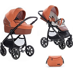 Детская коляска Noordi Fjordi Sport Leather Melange 2 в 1, ткань+эко-кожа Детская коляска Noordi Fjordi Sport Leather Melange 2 в 1, ткань+эко-кожа