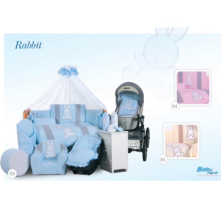Комплект в кроватку Tuttolina Rabbit, 3 предмета