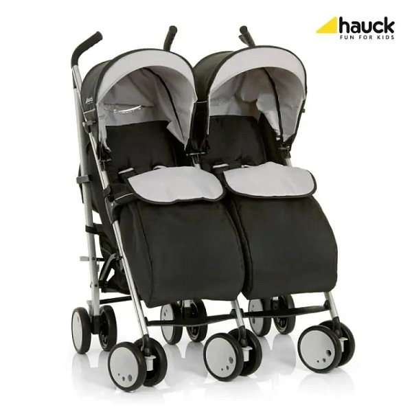 Детская коляска-трость для двойни Hauck Torro Duo Black, с рождения фото 3