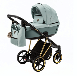 Детская коляска Adamex Belissa Special Edition 2 в 1 на золотой раме Детская коляска Adamex Belissa Special Edition 2 в 1 на золотой раме