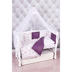 Комплект в кроватку AmaroBaby Амели, 4 предмета, бязь
