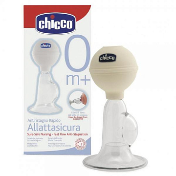 61735 Молокоотсос Chicco Fast Flow для сцеживания излишков молока